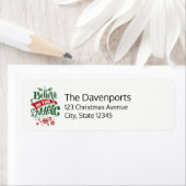 Geloof in de Magic Kersttypografie Etiket (Insitu)