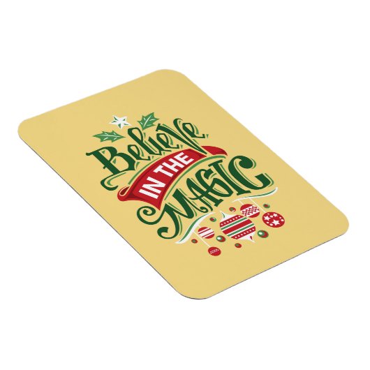 Geloof in de Magic Kersttypografie Magneet (Rechterzijde)