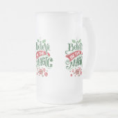 Geloof in de Magic Kersttypografie Matglas Bierpul (Voorkant rechts)
