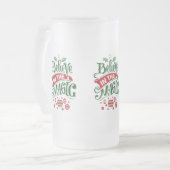 Geloof in de Magic Kersttypografie Matglas Bierpul (Voorkant links)