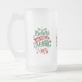 Geloof in de Magic Kersttypografie Matglas Bierpul