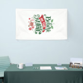 Geloof in de Magic Kersttypografie Spandoek (Beurs)