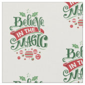 Geloof in de Magic Kersttypografie Stof (Close Up)