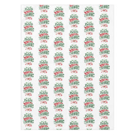 Geloof in de Magic Kersttypografie Tafelkleed