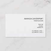 Geloof in de Magic Kersttypografie Visitekaartje (Achterkant)