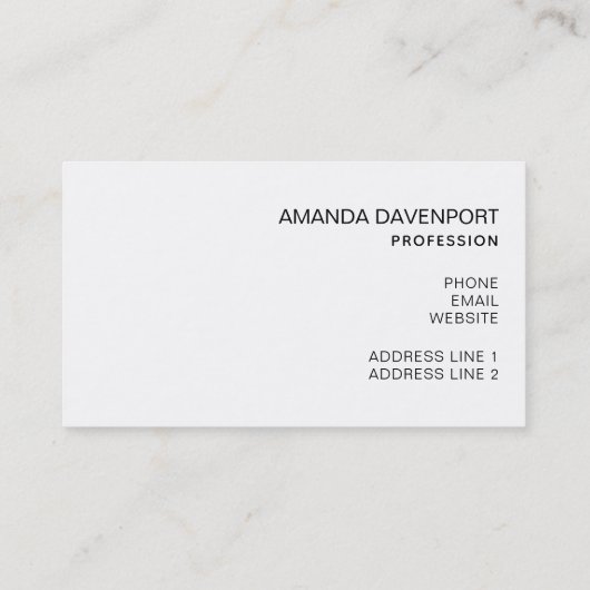 Geloof in de Magic Kersttypografie Visitekaartje (Achterkant)