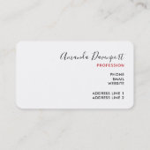 Geloof in de Magic Kersttypografie Visitekaartje (Achterkant)