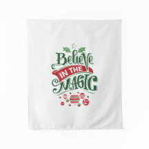 Geloof in de Magic Kersttypografie