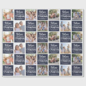 Geloof in de Magic of Kerstfoto Collage Cadeaupapier (Vlak)