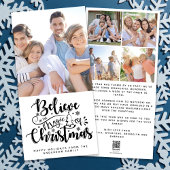 Geloof in de Magic of Kerstfoto Feestdagenkaart