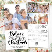 Geloof in de Magic of Kerstfoto Feestdagenkaart