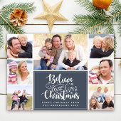 Geloof in de Magic of Kerstfoto Feestdagenkaart