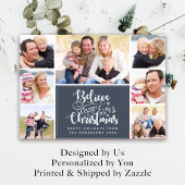 Geloof in de Magic of Kerstfoto Feestdagenkaart