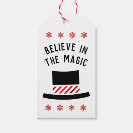 Geloof in de Magic - Snowmans top Hat Cadeaulabel