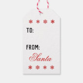 Geloof in de Magic - Snowmans top Hat Cadeaulabel (Achterkant)