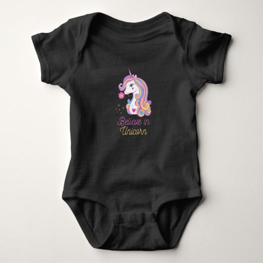 Geloof in de Magic Unicorn Romper (Voorkant)