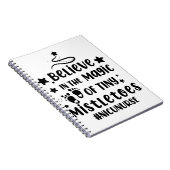 Geloof in de Magic van Tiny Mistletoes Nicu Nurse Notitieboek (Rechterzijde)