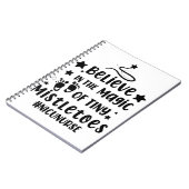 Geloof in de Magic van Tiny Mistletoes Nicu Nurse Notitieboek (Linkerzijde)