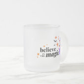 Geloof in de Magic Witch Halloween Matglas Koffiemok (Voorkant rechts)