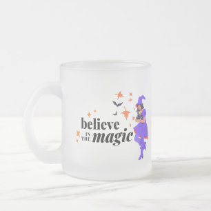 Geloof in de Magic Witch Halloween Matglas Koffiemok