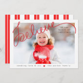 geloof in de magie feestdagenkaart (Voorkant / Achterkant)