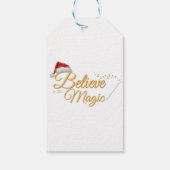 Geloof in de magie - grillig vakantieontwerp cadeaulabel (Achterkant)