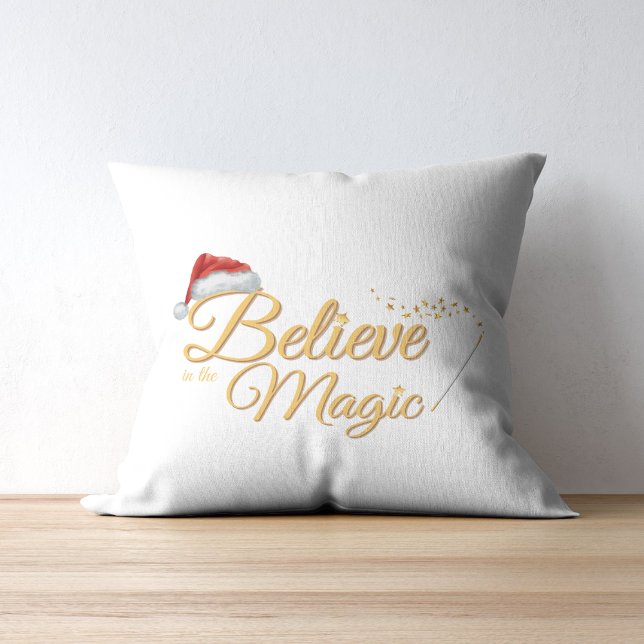 Geloof in de magie - grillig vakantieontwerp kussen (Creator heeft geüpload)