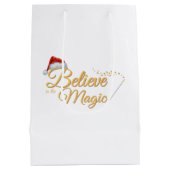 Geloof in de magie - grillig vakantieontwerp medium cadeauzakje (Achterkant)