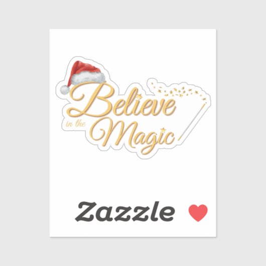 Geloof in de magie - grillig vakantieontwerp sticker (Vel)