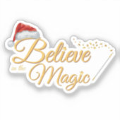 Geloof in de magie - grillig vakantieontwerp sticker (Voorkant)