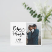 Geloof in de magie | Handgeschreven scriptfoto Briefkaart (Staand voorkant)