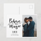 Geloof in de magie | Handgeschreven scriptfoto Briefkaart (Voorkant / Achterkant)