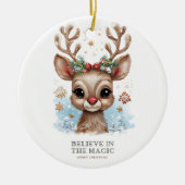 Geloof in de magie, het Ornament van de Kerstrendi (Voorkant)
