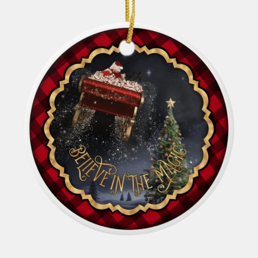 Geloof in de Magie Keramisch Ornament (Voorkant)