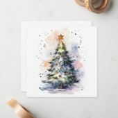 "Geloof in de magie: kerst behouden Notitiekaartje (Voorkant / Achterkant in situ)