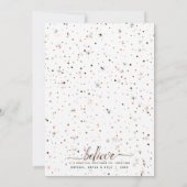 Geloof in de Magie + Kleurafstemmende Typografie Feestdagenkaart (Achterkant)