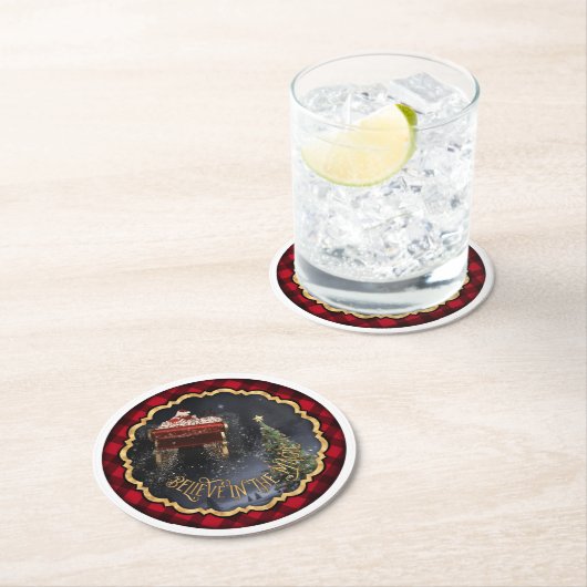 Geloof in de Magie Ronde Kartonnen Onderzetter (Insitu)