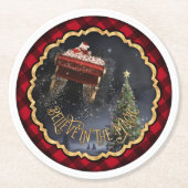 Geloof in de Magie Ronde Kartonnen Onderzetter (Voorkant)