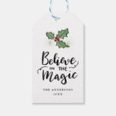 Geloof in de magie | Vakantiescript Cadeaulabel (Voorkant)