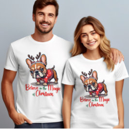 Geloof in de magie van de Heilige Hond van Kerstmi T-shirt