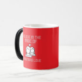 Geloof in de magie van de kerstliefde magische mok (Voorkant links)