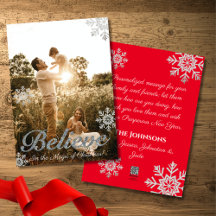 Geloof in de magie van de kerstsnowflakes foto