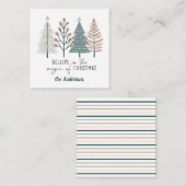 Geloof in de magie van de kerststal notitiekaartje (Voorkant / Achterkant)