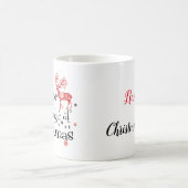 Geloof in de magie van gepersonaliseerde kerst koffiemok (Center)