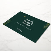 Geloof in de Magie van het Seizoen Folie Feestdagenkaart (Gedraaid)