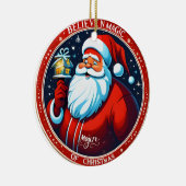 Geloof in de magie van kerst feestelijke vakantie keramisch ornament (Rechts)