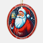 Geloof in de magie van kerst feestelijke vakantie keramisch ornament (Links)