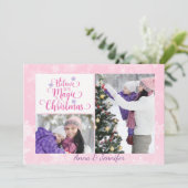 Geloof in de Magie van Kerst Foto Kaart (Staand voorkant)