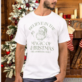 Geloof In De Magie Van Kerst Groen T-shirt