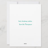 Geloof in de magie van kerst retro feestdagenkaart (Achterkant)